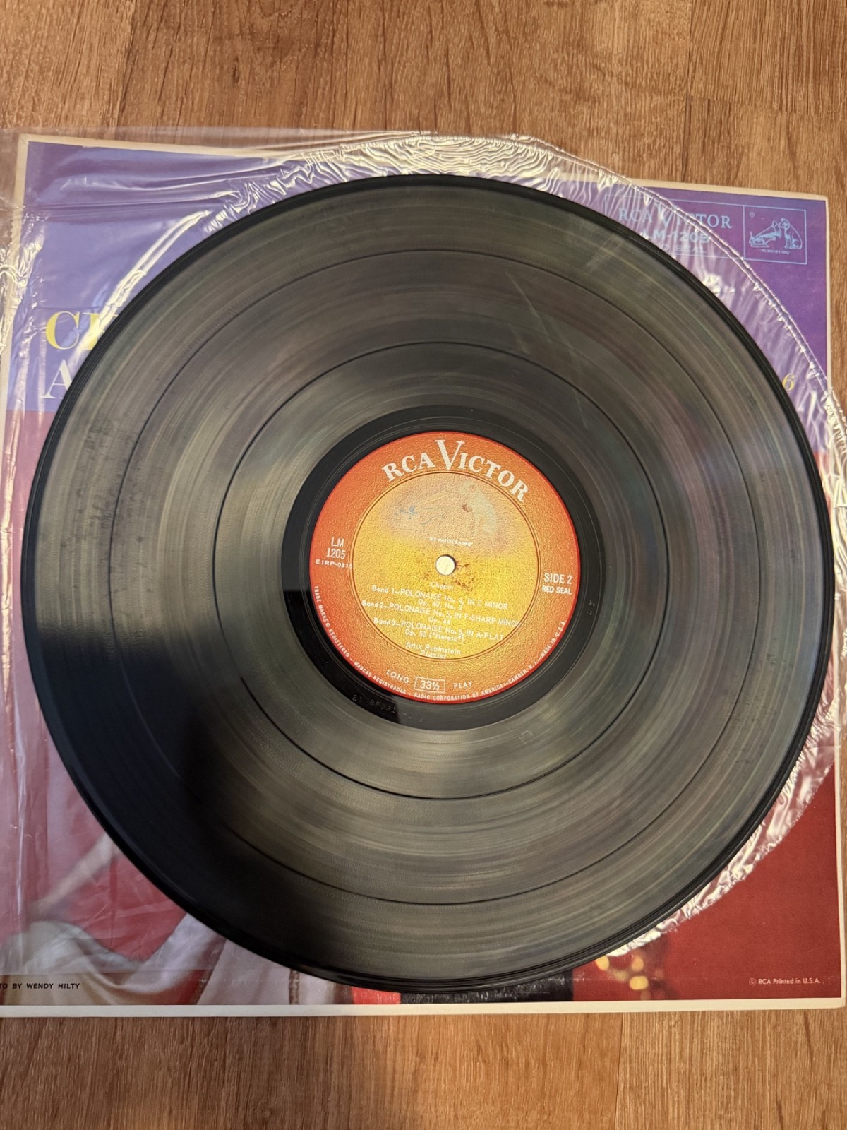 Chopin Polonaises Nos 1-6 Artur Rubinstein RCA Victor LP Mono LM-1205