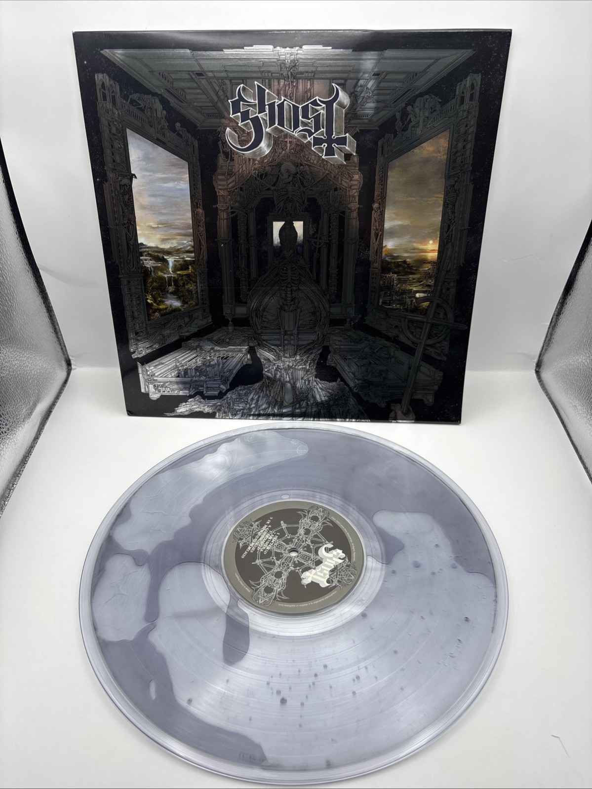 GHOST Skeleta Oxidized Metallic Silver Liquid Filled Vinyl Bad World