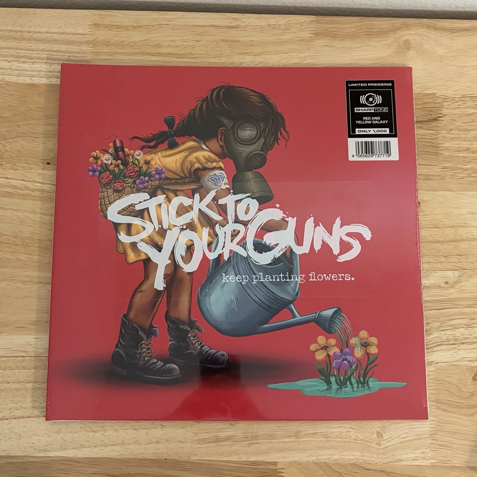 Stick To Your Guns Keeping Planting Flowers Vinyl Record New Sealed Red Yellow