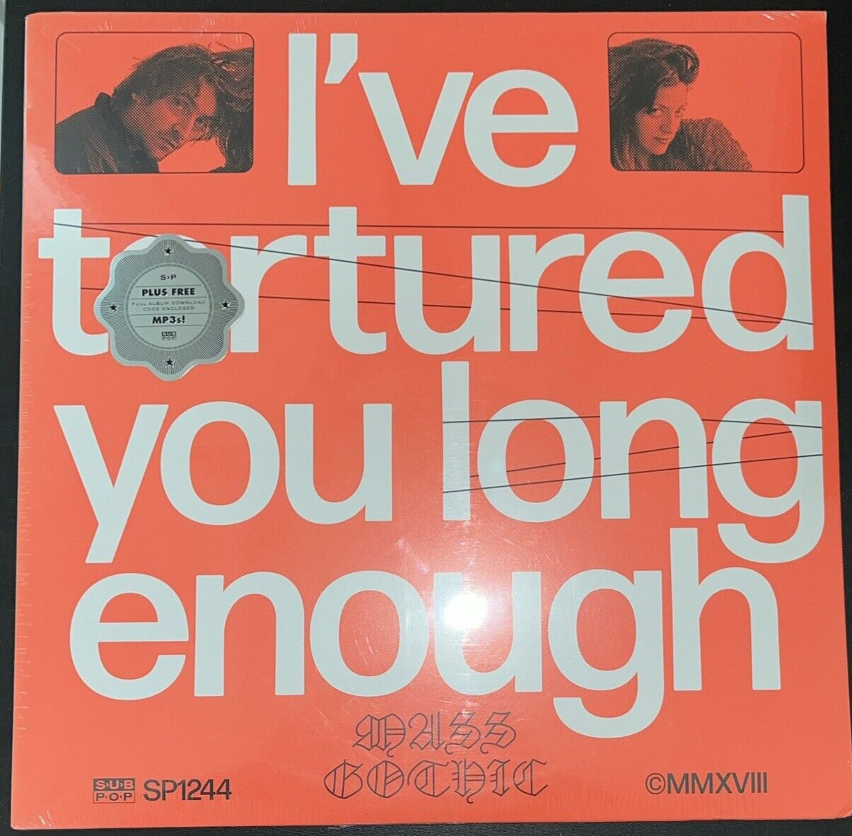 MASS GOTHIC I’VE TORTURED YOU LONG ENOUGH WHITE/ BLACK MARBLE VINYL SEALED MINT