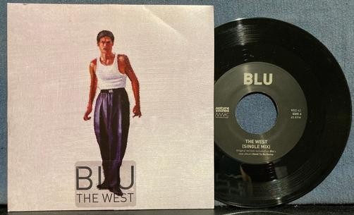 BLU THE WEST NM 2014 LIMITED EDITION PICTURE SLEEVE 7′ 45 RPM SINGLE~RAP/HIP-HOP