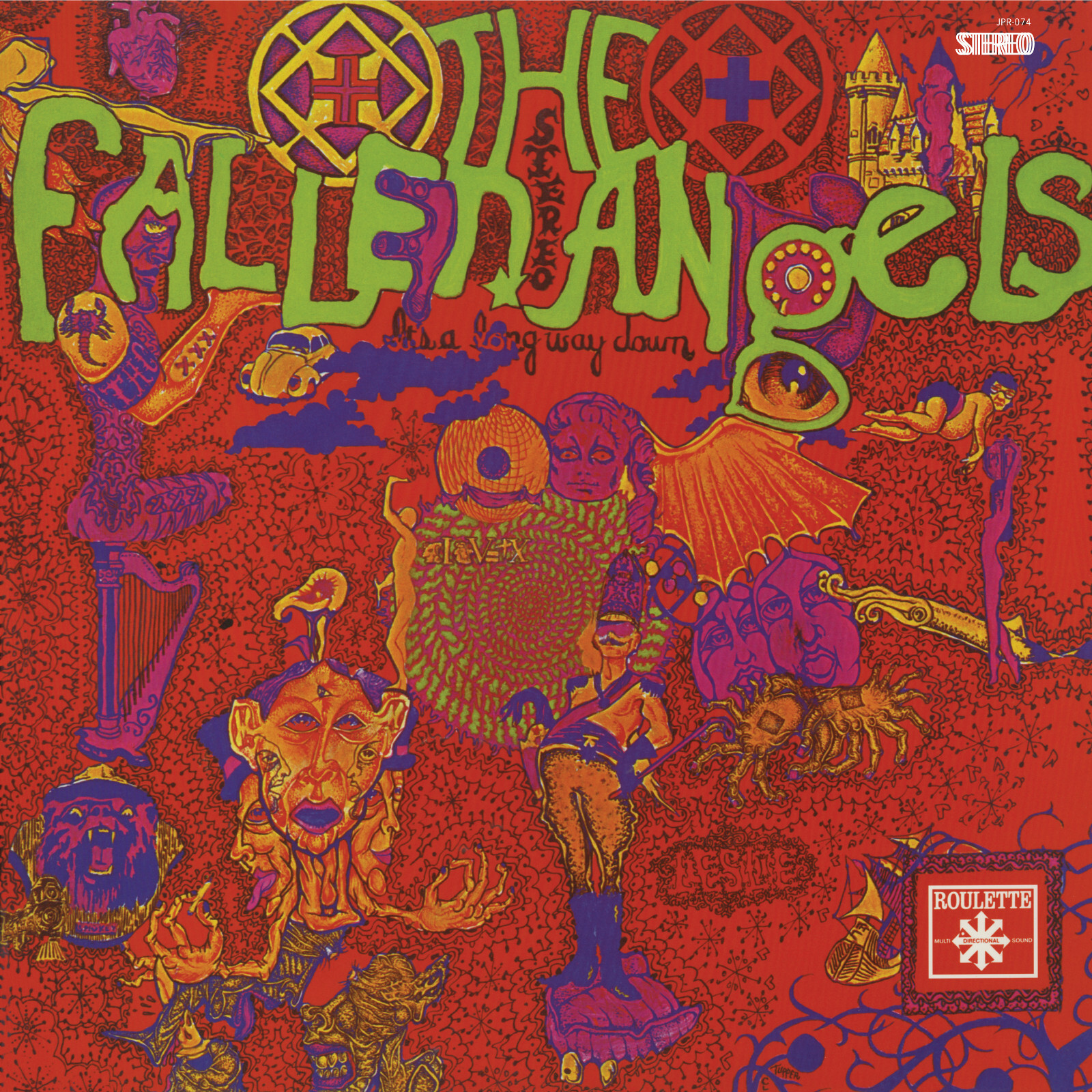 THE FALLEN ANGELS “It’s a Long Way Down” Ltd. Color Vinyl LP Jackpot NEW Vinyl
