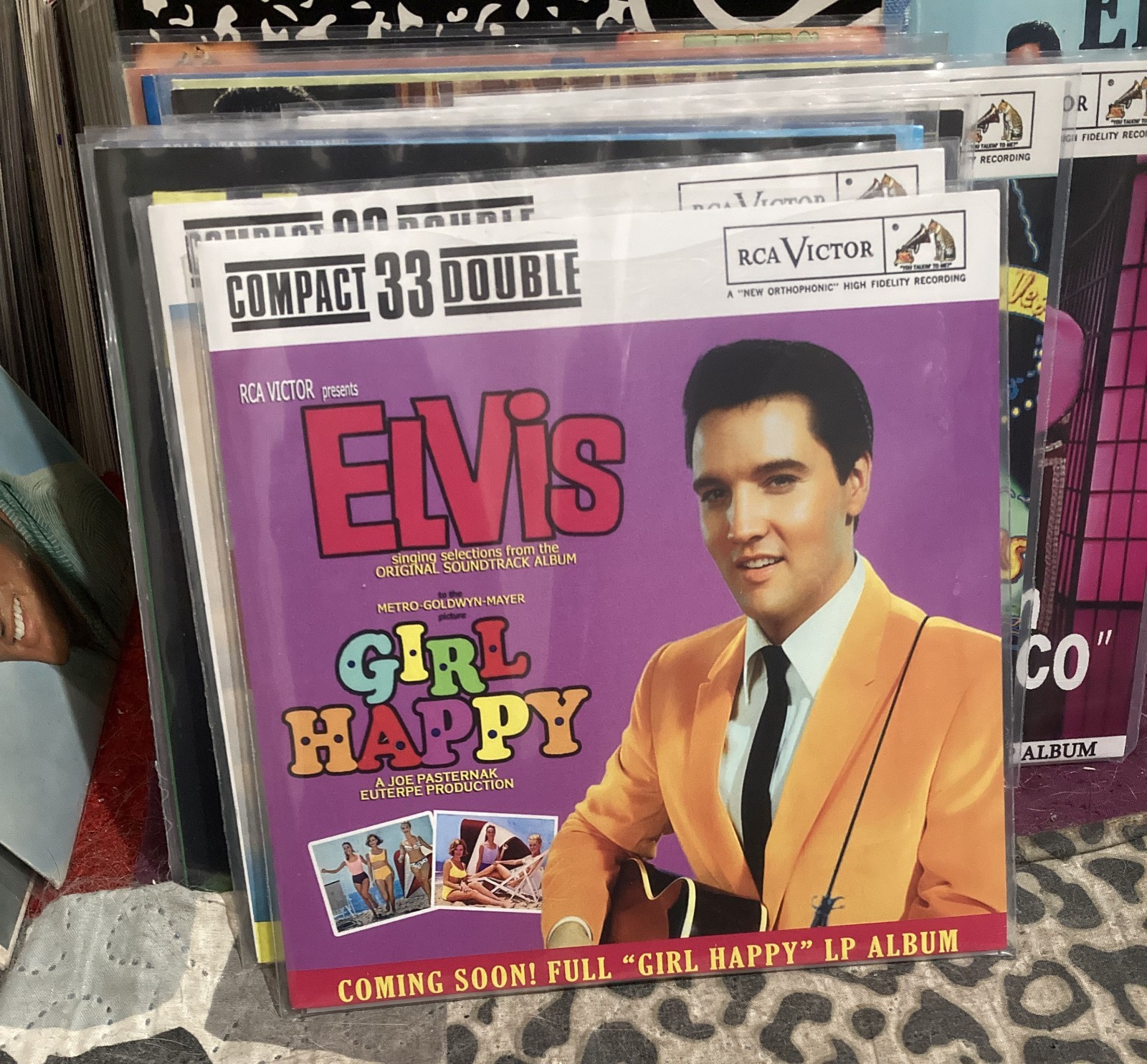 Elvis Presley Girl Happy vinyl compact 33 NEW