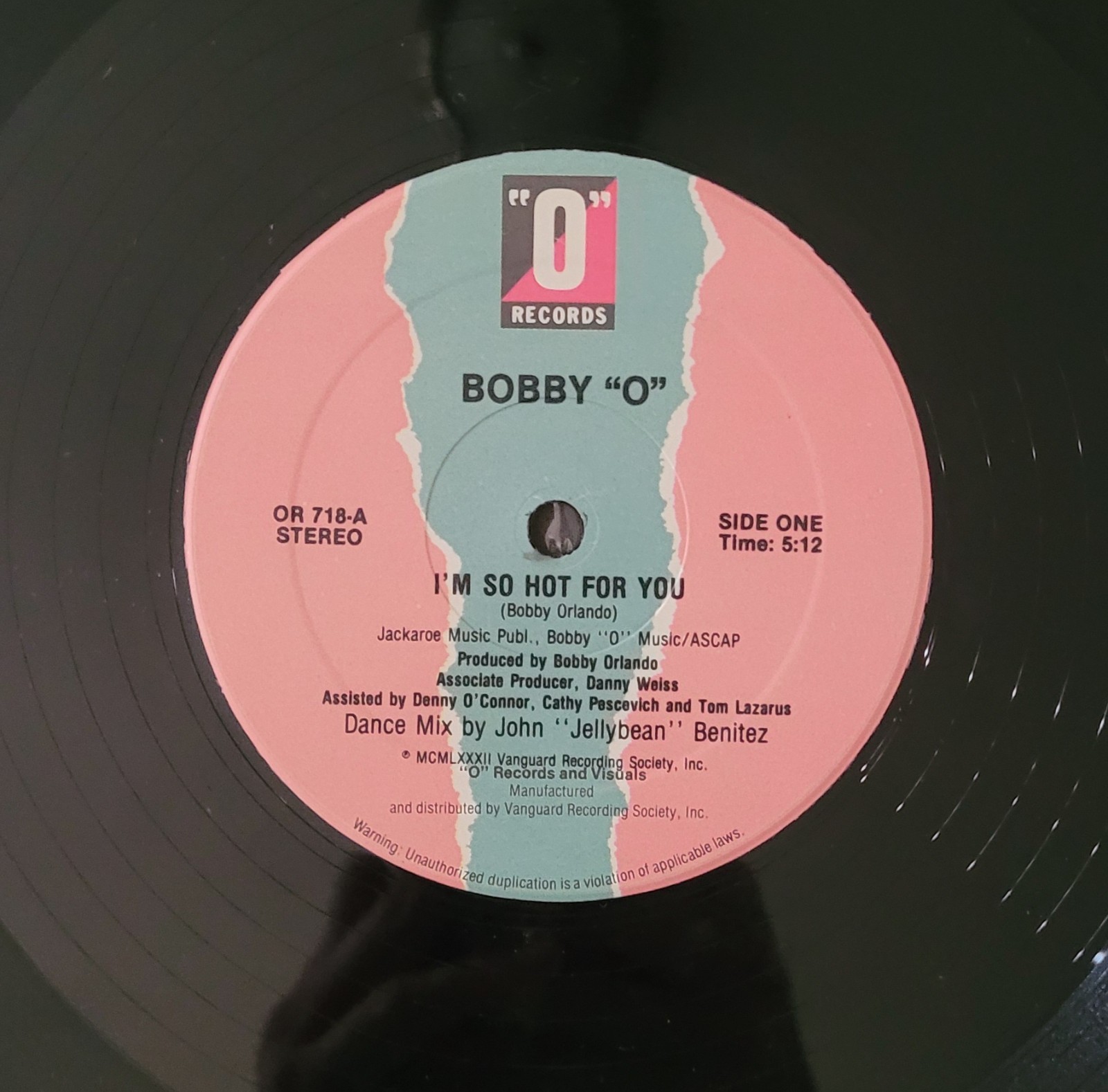 Bobby O-I’m So Hot For You-Rare 1982 HI NRG Electro 12″-“O”-HEAR-VSVG++