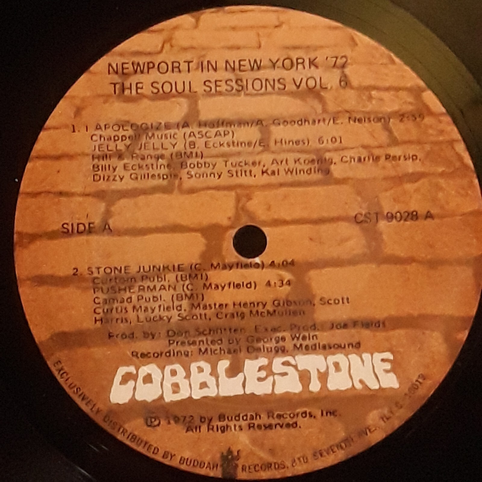 Newport in New York ’72 The Soul Sessions Vol. 6 Buddha Records CST9028 VG+VINYL