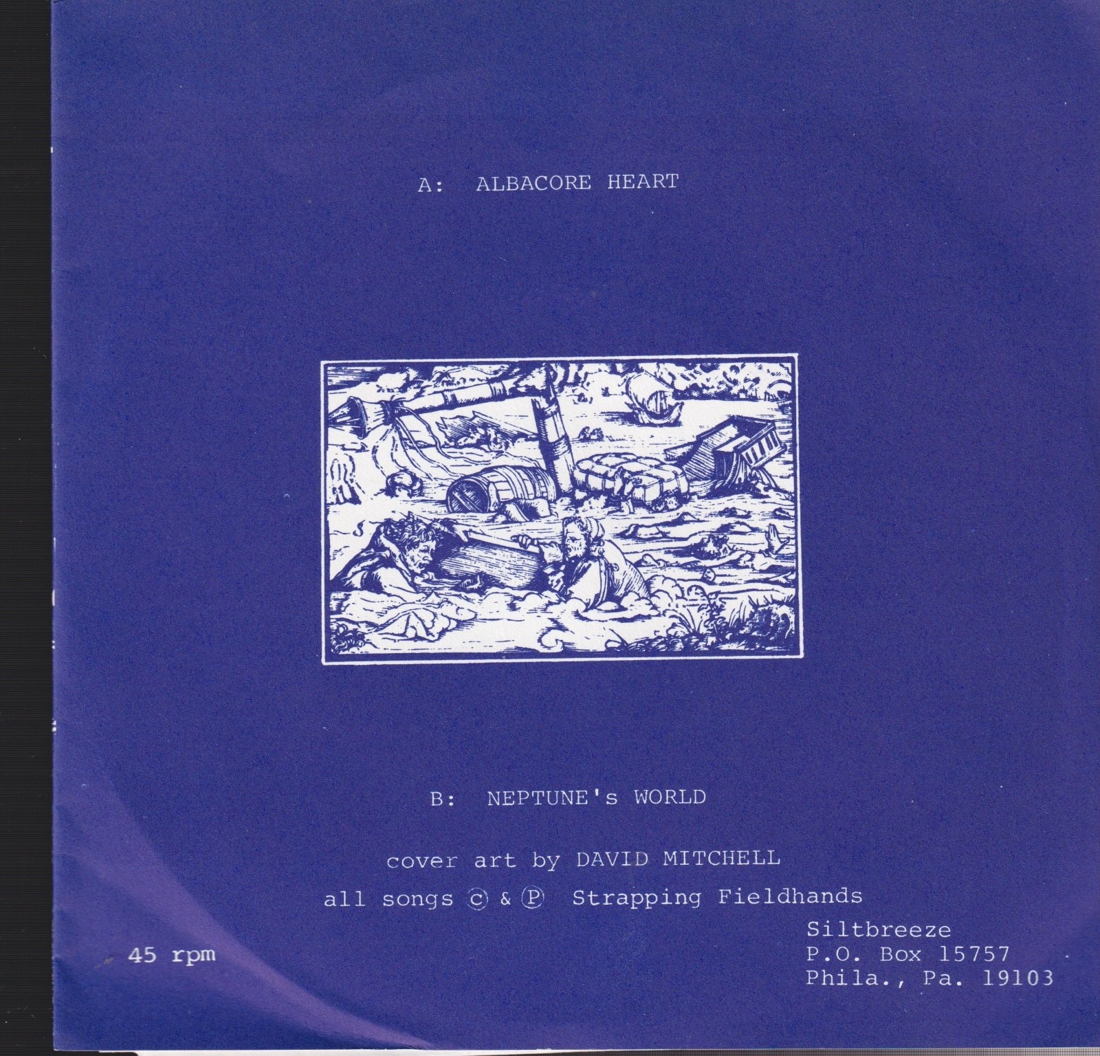 the strapping fieldhands Neptune’s world 7″ on siltbreeze records
