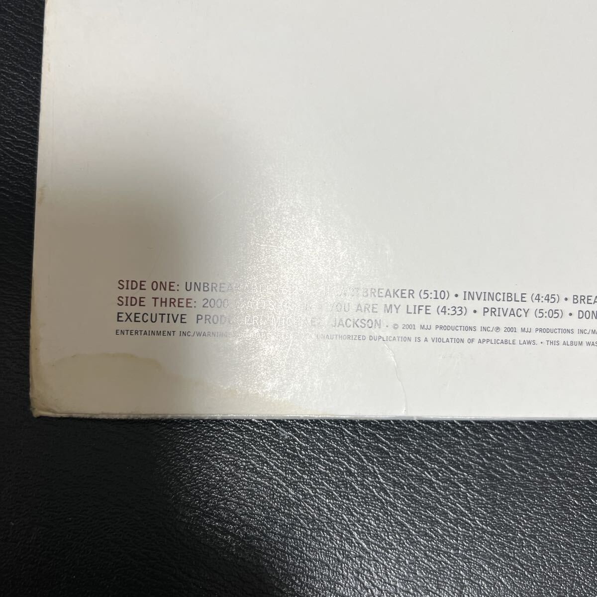 Michael Jackson Invincible 2001 US Original 2LP Vinyl Pop R&B Music Album Used