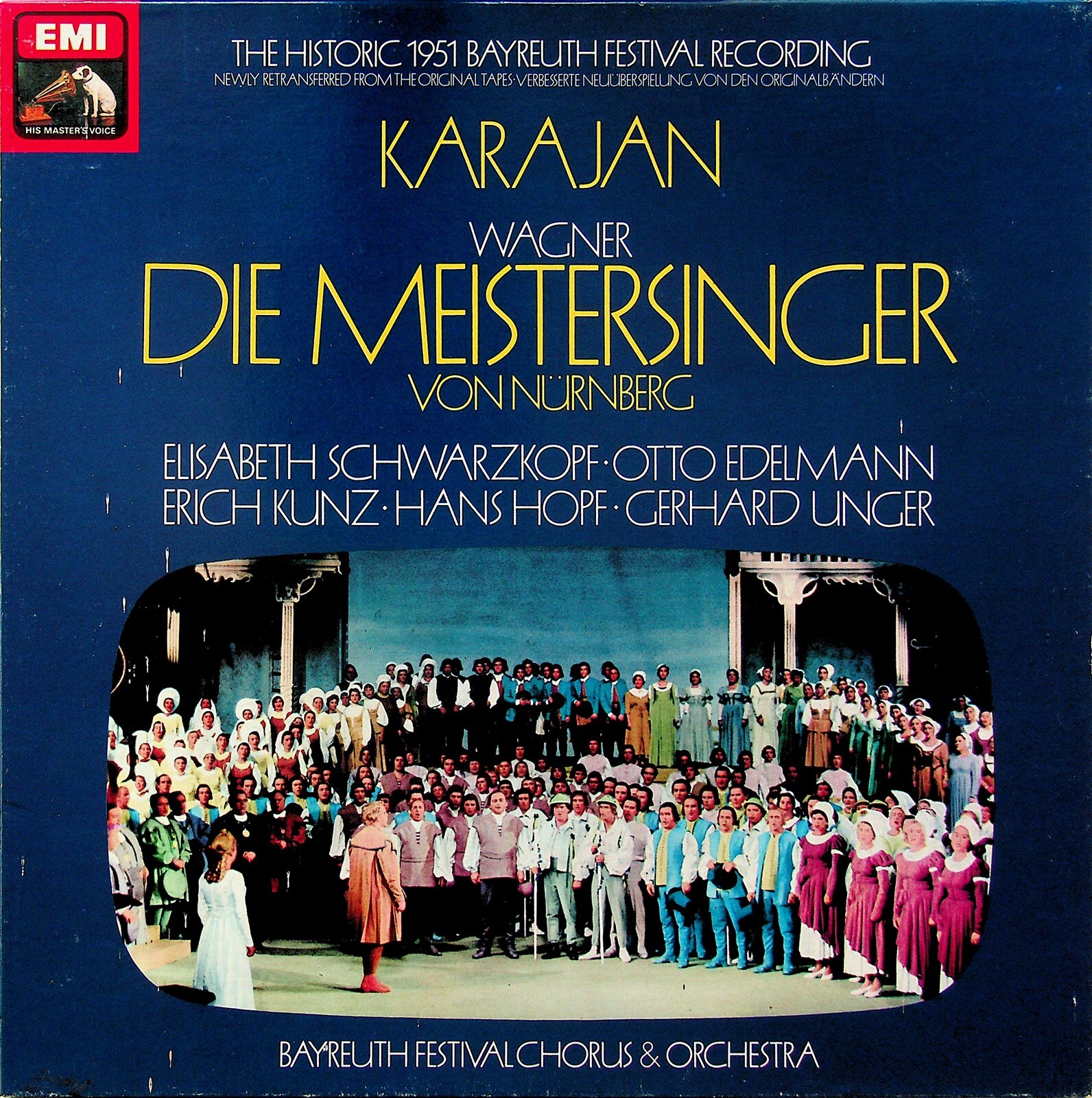 RLS 7708 Wagner- Meistersinger Bayreuth Live 1951 Schwarzkopf Karajan 5-LP NM*
