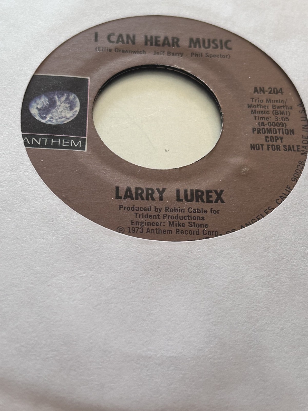 Larry Lurex (Freddie Mercury) from Queen I Can Hear Music unplayed promo rock 45
