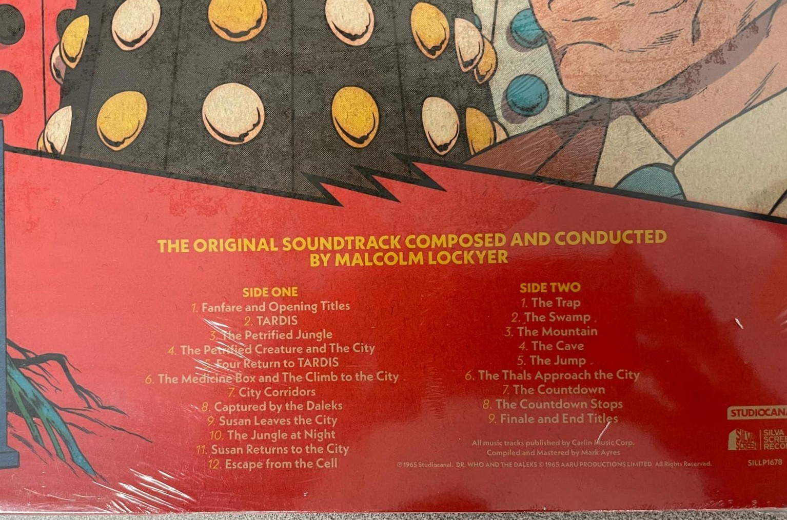 Dr Who And The Daleks Vinyl LP Soundtrack Malcolm Lockyer StudioCanal Sealed New