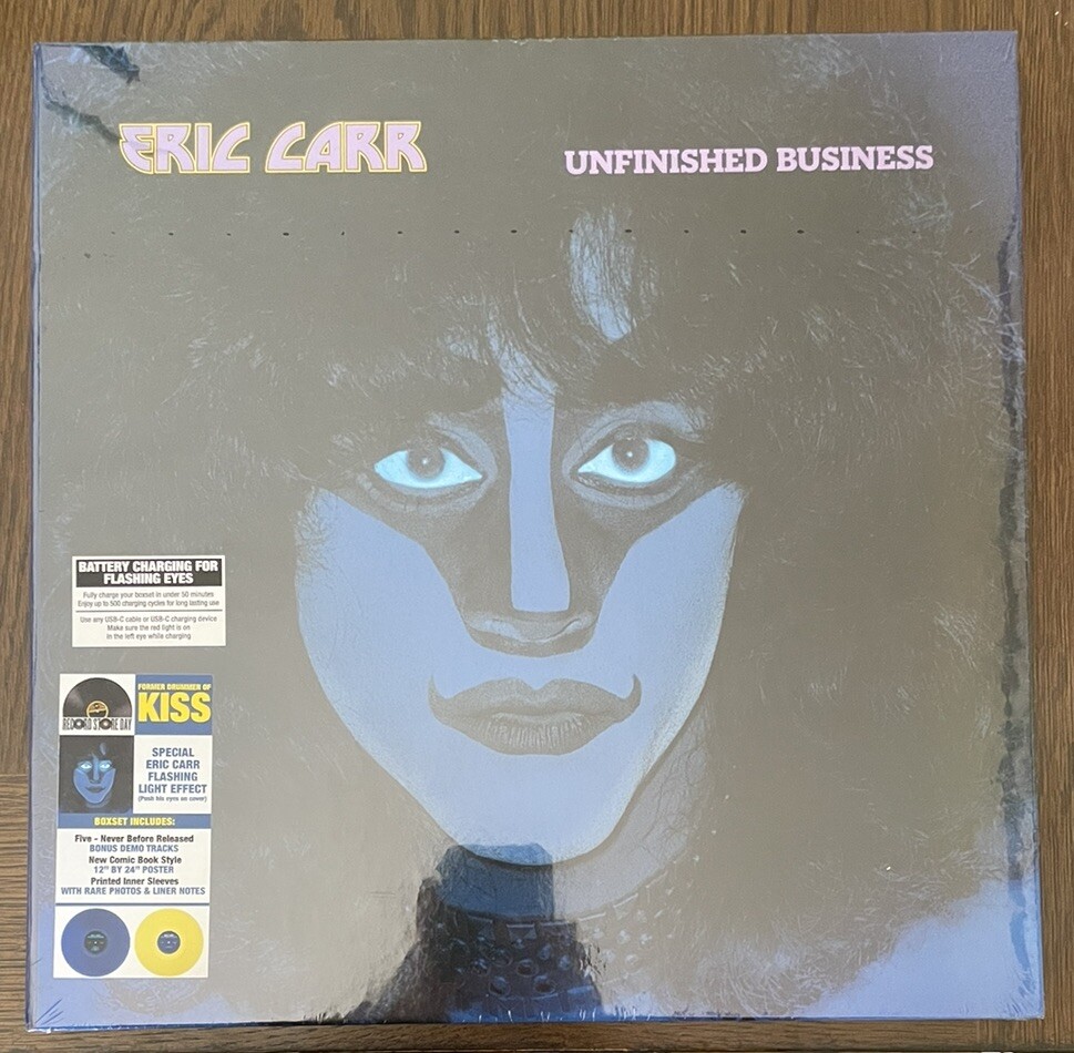 Eric Carr From Kiss – Unfinished Business Box RSD 2024 New LP Vinyl Record