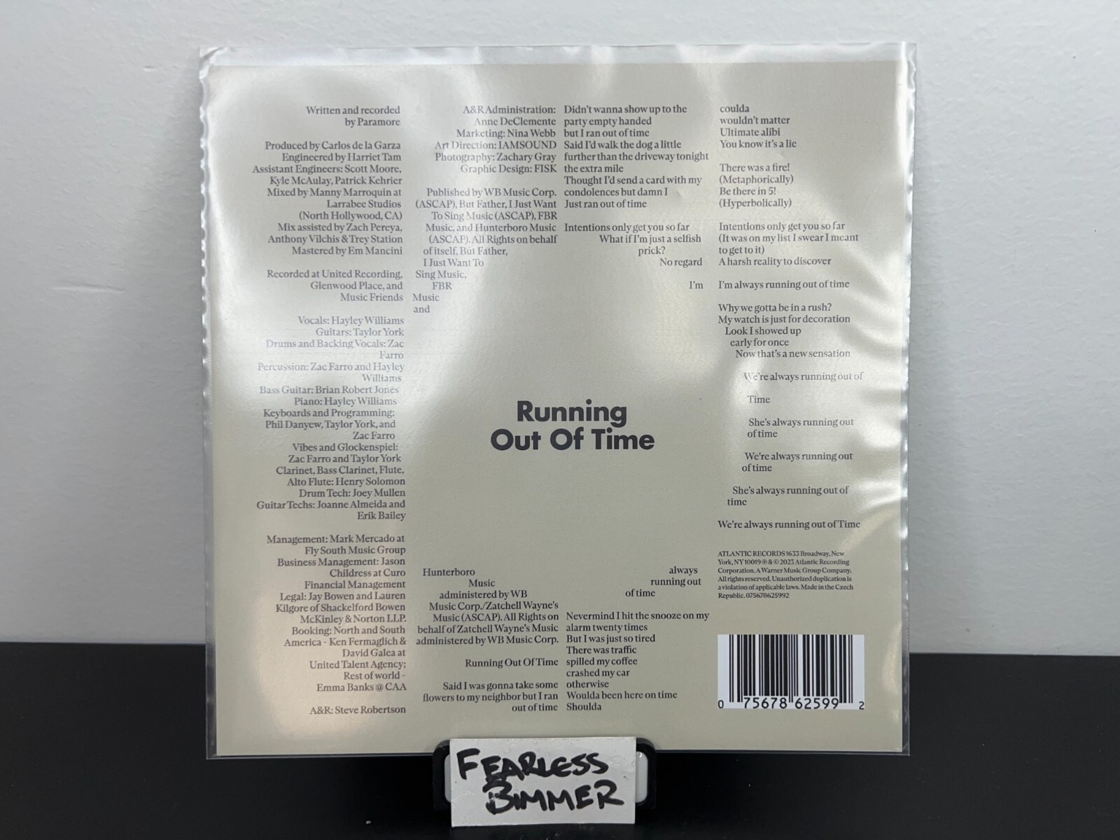 Paramore – Running Out Of Time Flexi Disc Vinyl – This is Why