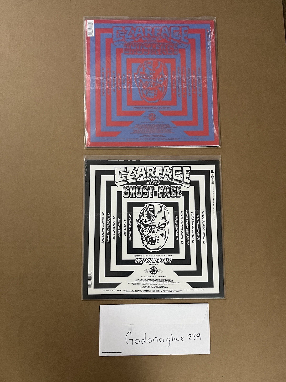 Czarface Meets Ghostface Colored Vinyl bundle SEALED Album + Instrumentals