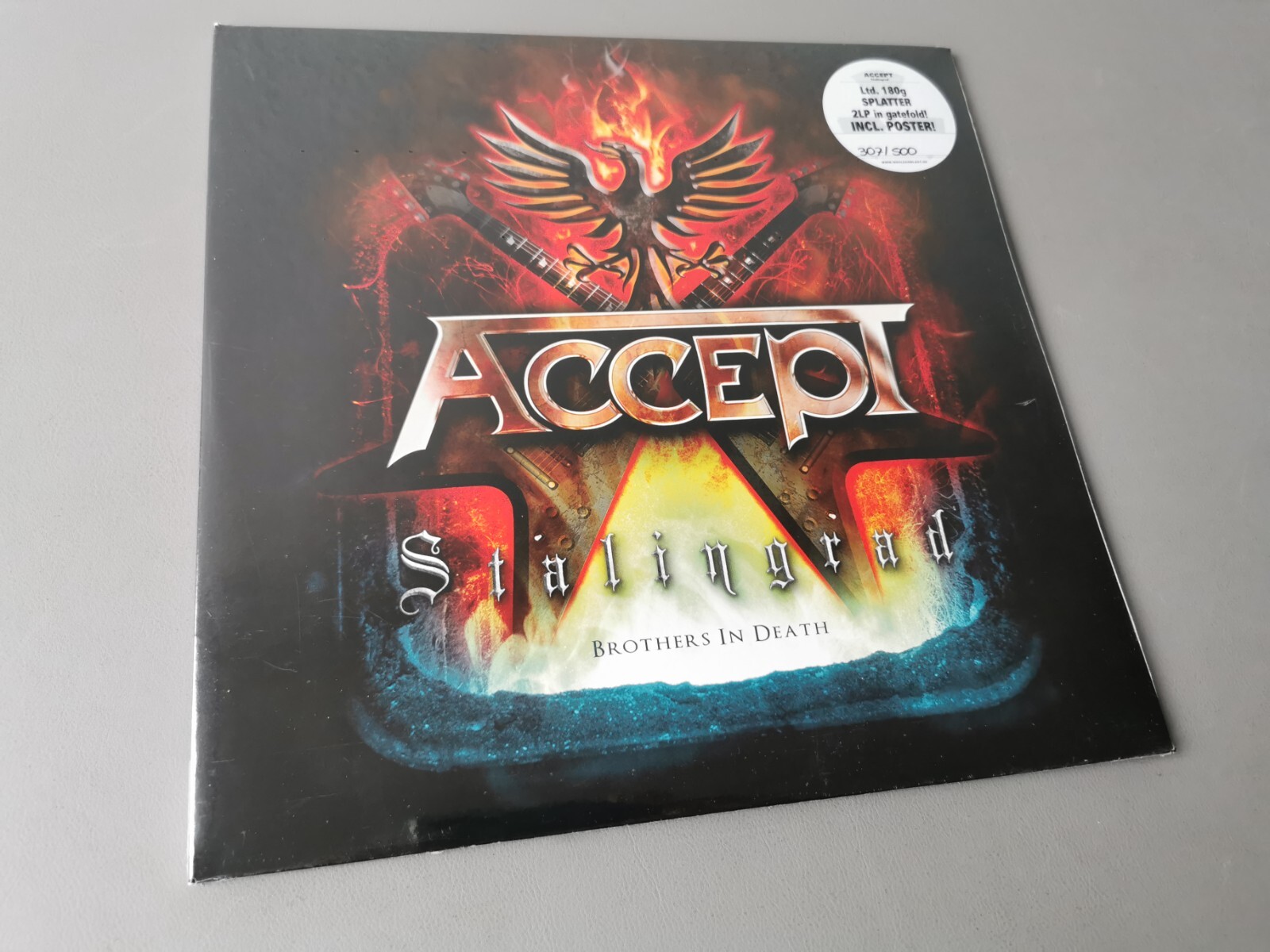 THE ACCEPT (U.D.O.) lim. numbered 307/500 splatter Vinyl 2LP STALINGRAD (2012)