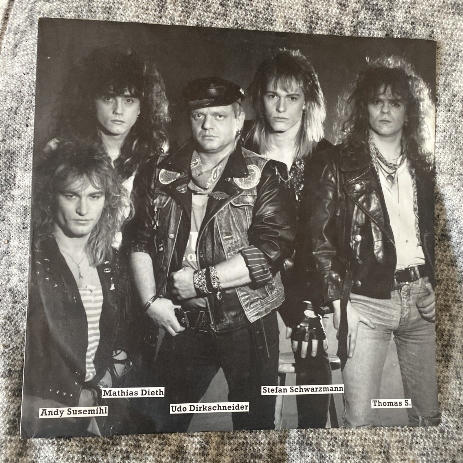 U.D.O. .. METAL MACHINE LP . 1989 ORIGINAL WITH INNER