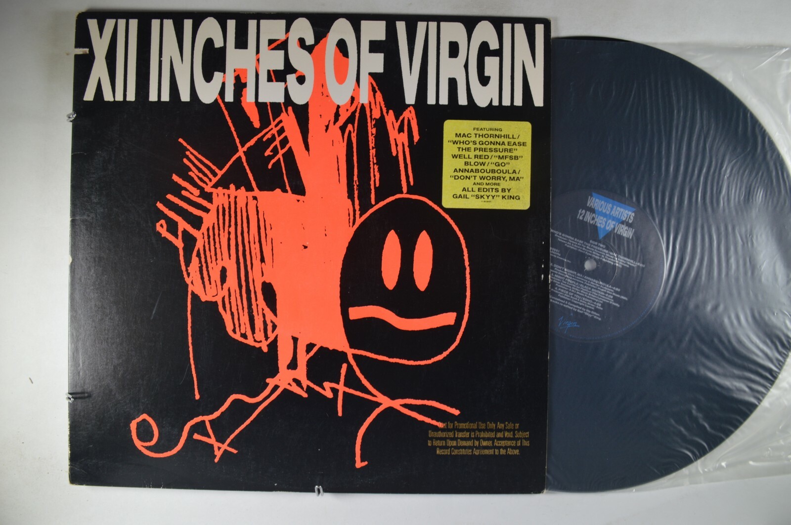 12 INCHES of VIRGIN v/a ROCK Promo LP VIRGIN Hype Sticker