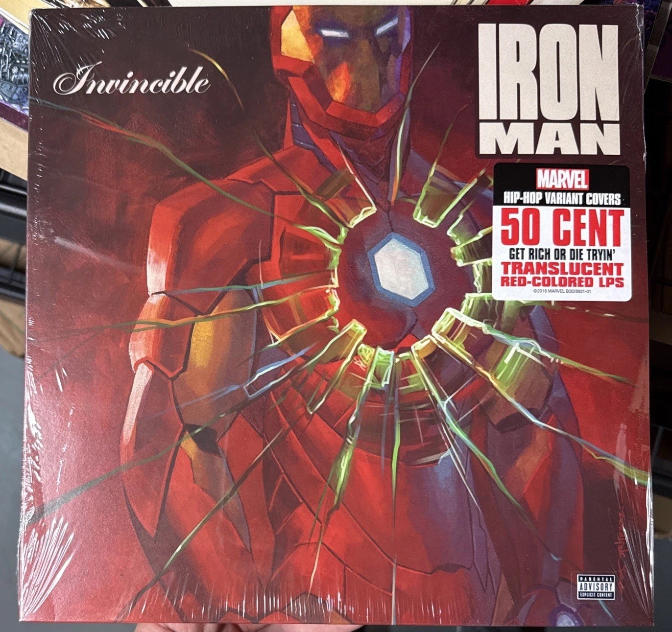 Get Rich or Die Tryin -50 Cent (Record, 2018) Sealed Red Vinyl LP Limited Marvel
