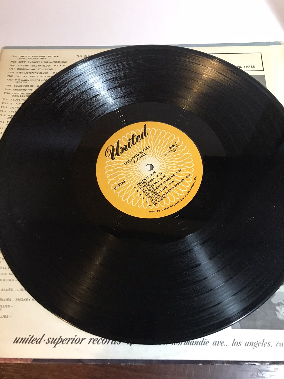 Z Z Hills Greatest Hits. Paid In Full US7770 Vgc