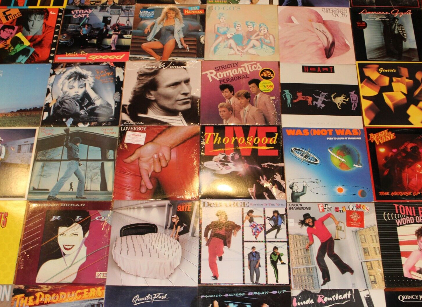 Lot 80’s Rock, Pop, Jazz, Blues, Country & More Vinyl LPs -You Choose $5.98 & Up