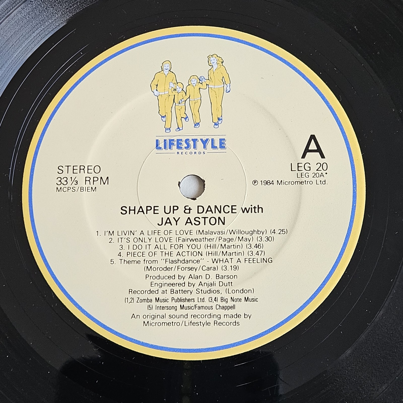 RARE 1984 Jay Aston BUCKS FIZZ Shape Up & Dance Volume 7 MINT VINYL LP +BOOKLET