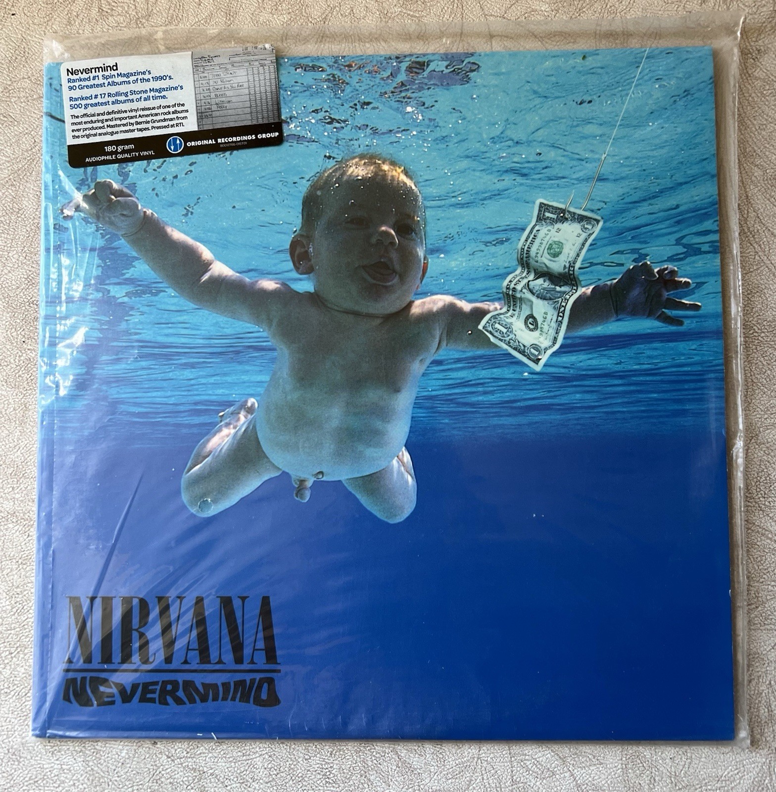 Nirvana NEVERMIND ORG FACTORY SEALED & MINT ! AUDIOPHILE LP