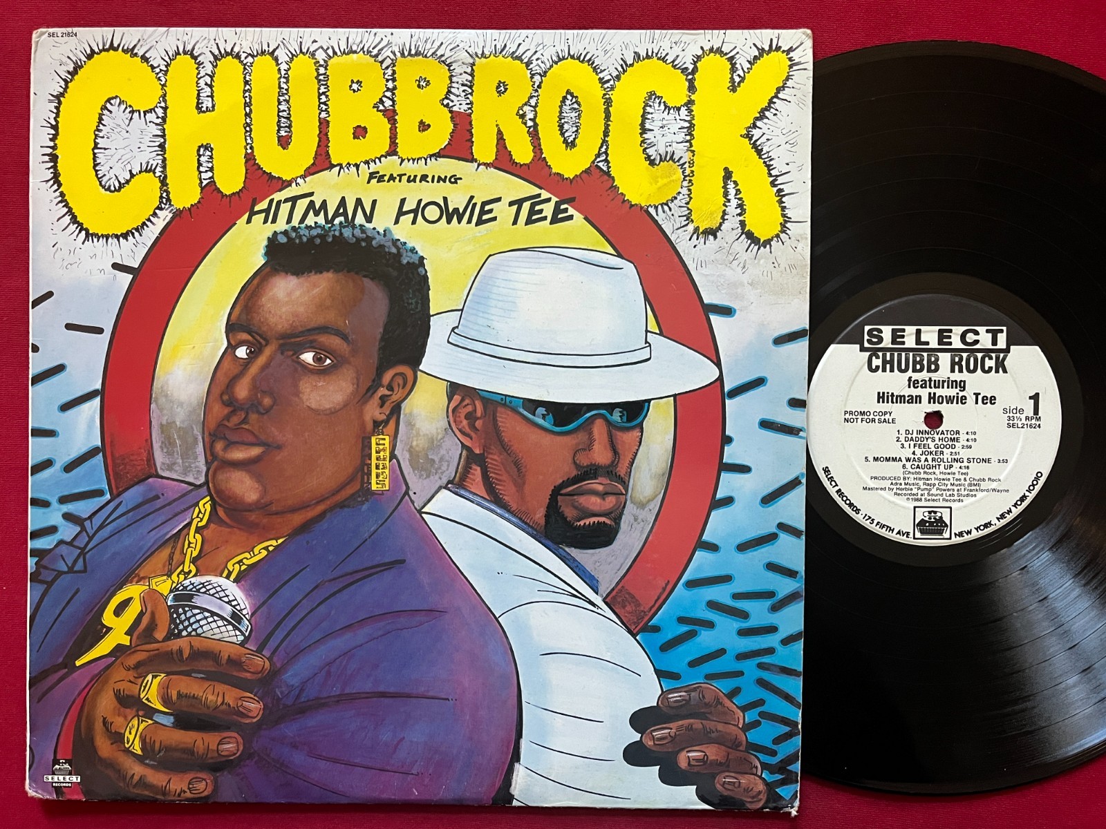 CHUBB ROCK FEATURING HITMAN HOWIE LP (1988) PROMO COPY~SELECT~HIP HOP RAP