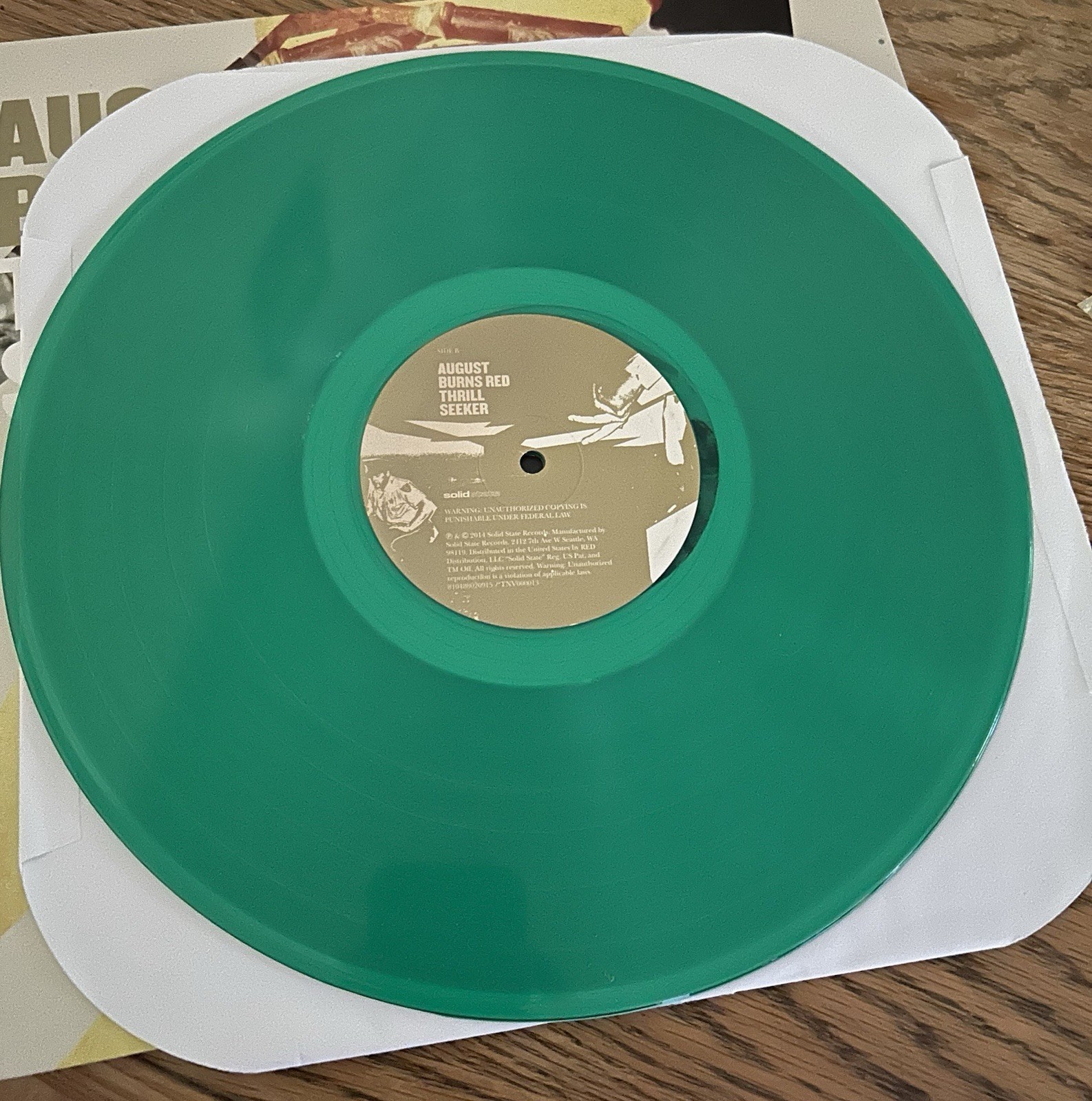 August Burns Red – Thrill Seeker Solid State 12″ Green Colored Vinyl LP