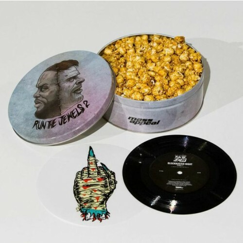 Run The Jewels (El-P + Killer Mike) Blockbuster Night Popcorn Tin 7″ Vinyl Rare!