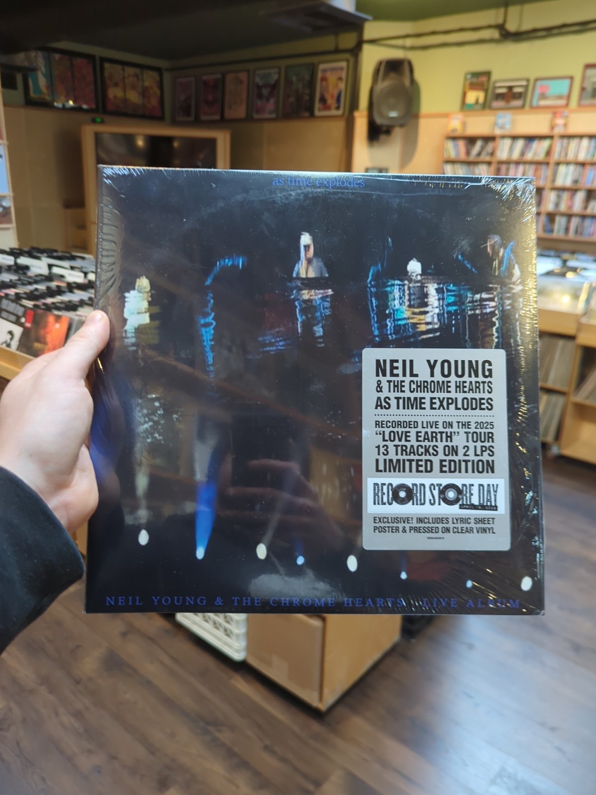 NEIL YOUNG &The Chrome Hearts As Time Explodes Live (2LP CLEAR Vinyl, RSD 2026)