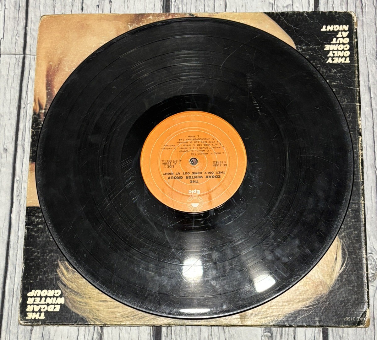 The Edgar Winter Group They Only Come Out At Night Epic PE 31584 W/W