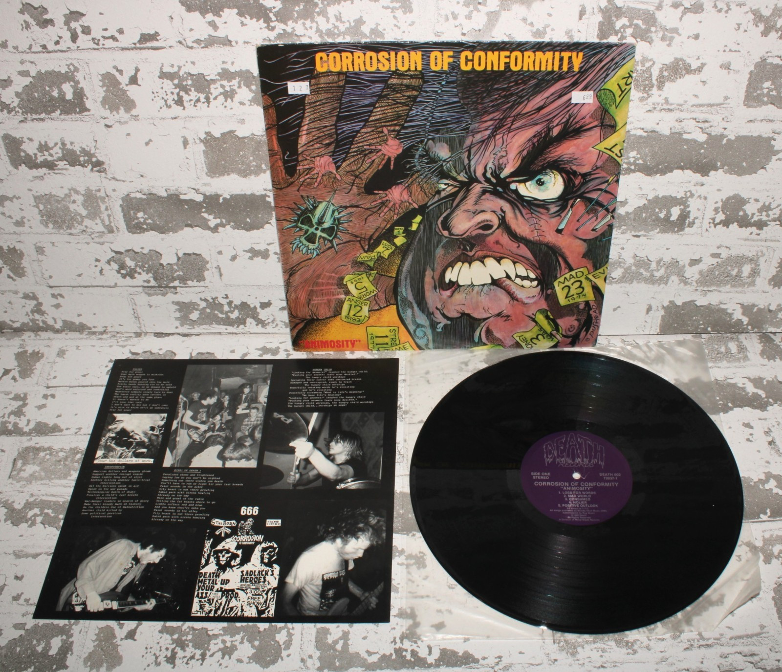 Corrosion Of Conformity Animosity Vinyl LP Death Records Hardcore Thrash 1985