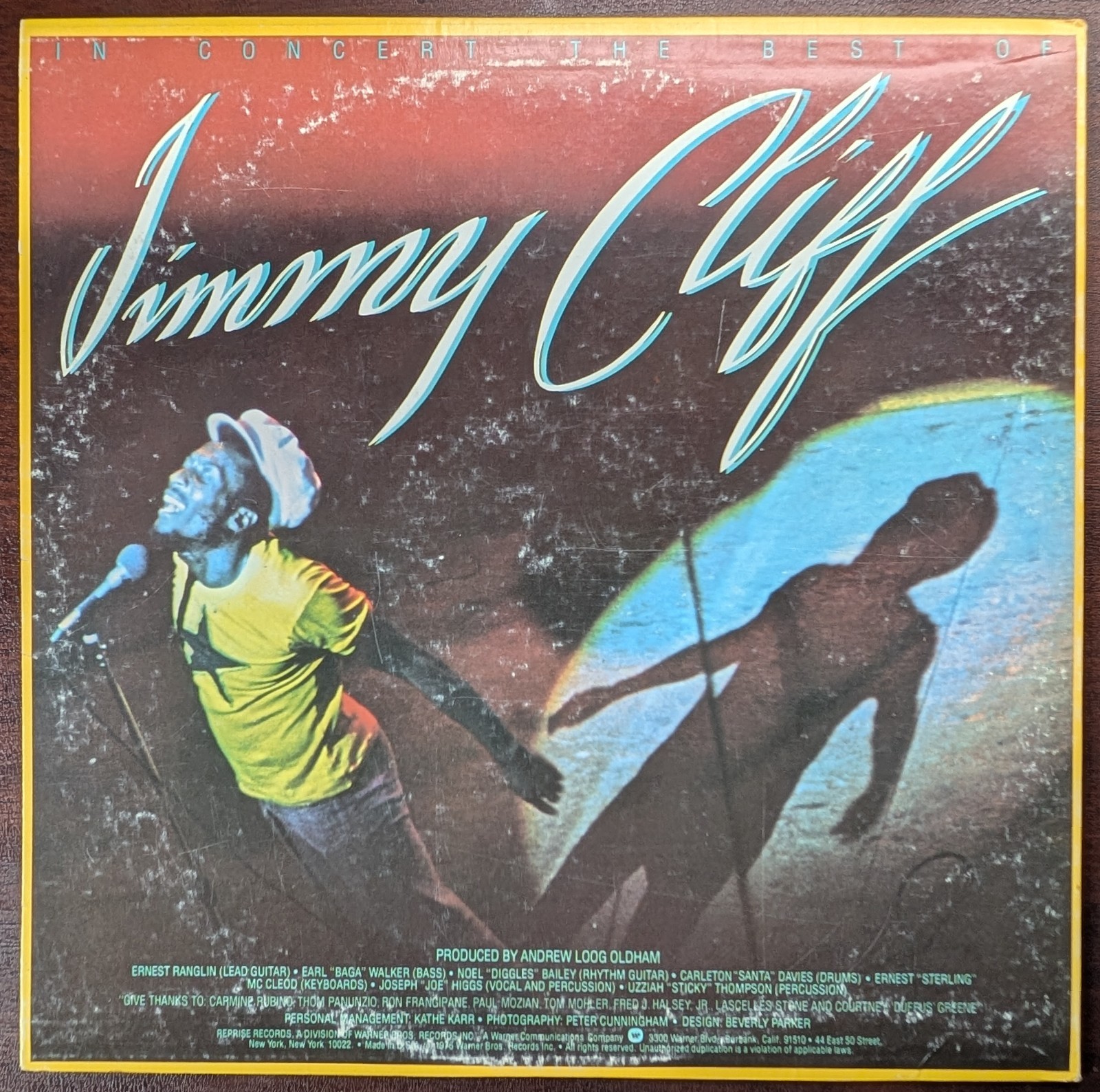 Jimmy Cliff In Concert – The Best Of 1976 Vinyl LP, Reprise, Winchester, NM/VG