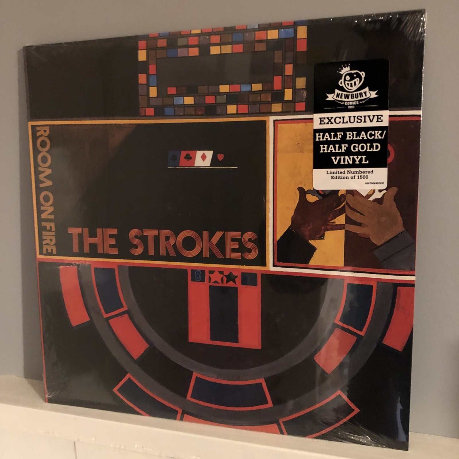 The Strokes Room On Fire Vinyl Newbury Comics Limited Colored Pressing SEALED #d