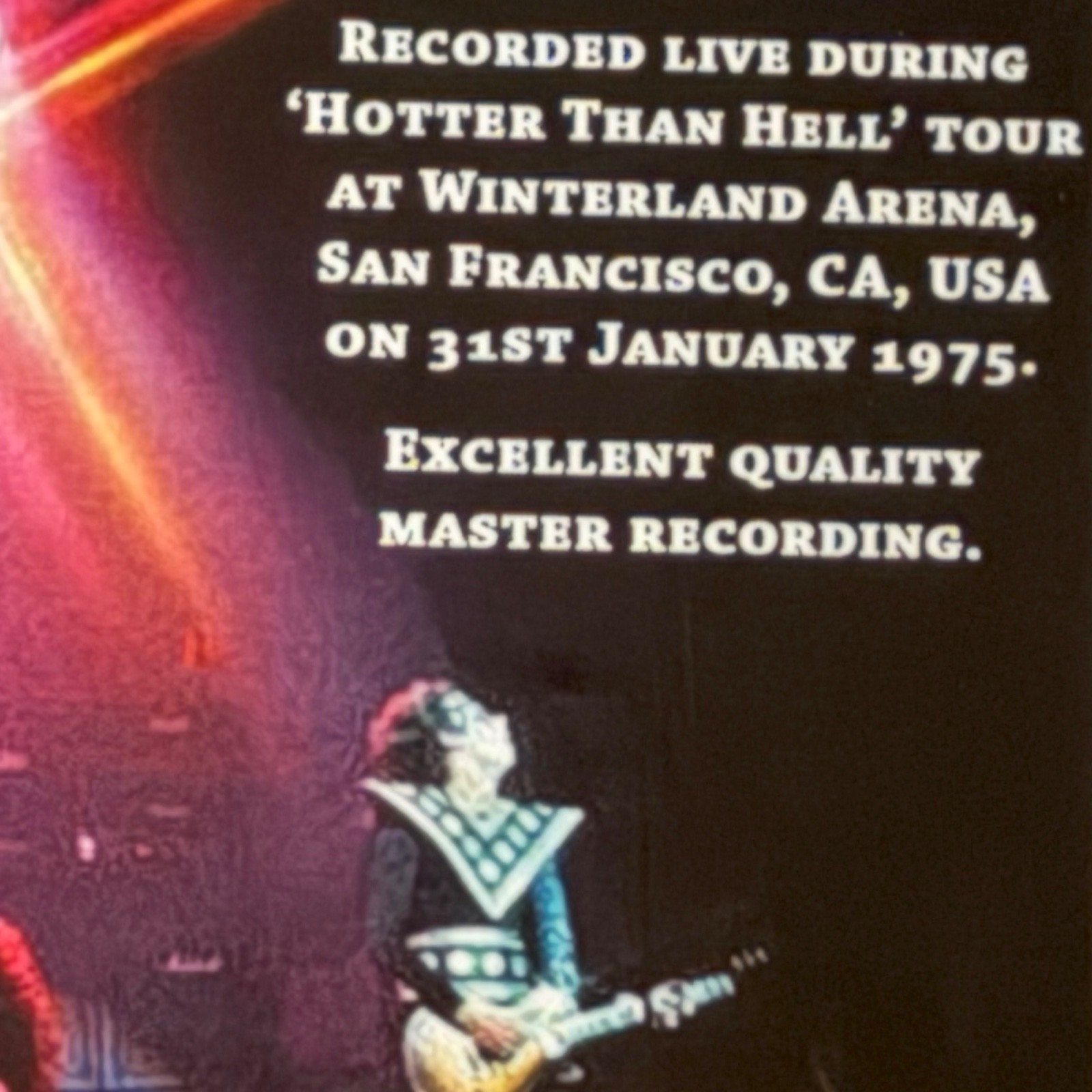 Kiss Alive! In Winterland Jan 1975 Vinyl LP Hotter Than Hell Tour Soundboard NEW