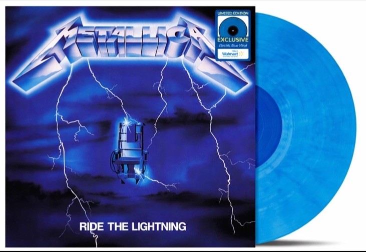 Metallica Ride The Lightning, 180 GRAM Electric Blue COLORED Vinyl, NEW & SEALED