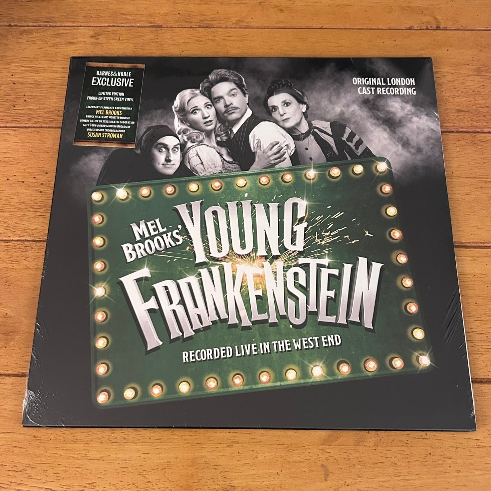 Young Frankenstein London Cast Record 2021 Green Vinyl Barnes & Noble Exclusive