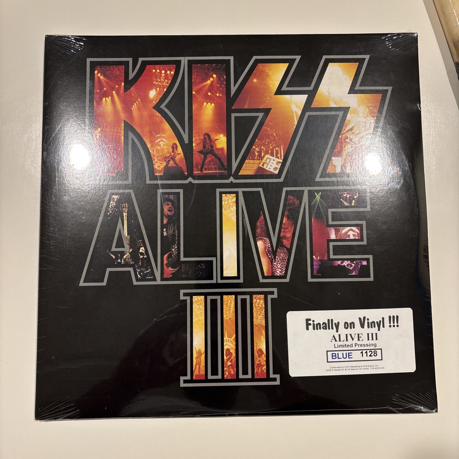 KISS 1993 ALIVE III BLUE SEALED VINYL LP 314 522 647-1