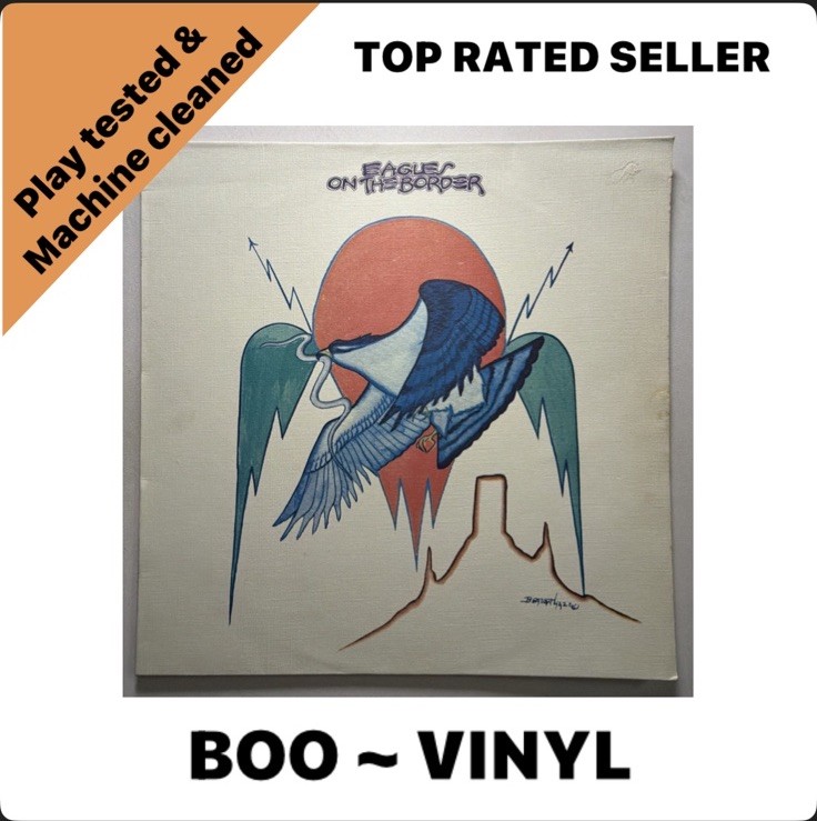 Eagles -On The Border (1974) Vinyl LP – Textured Sleeve Uk EX / VG+