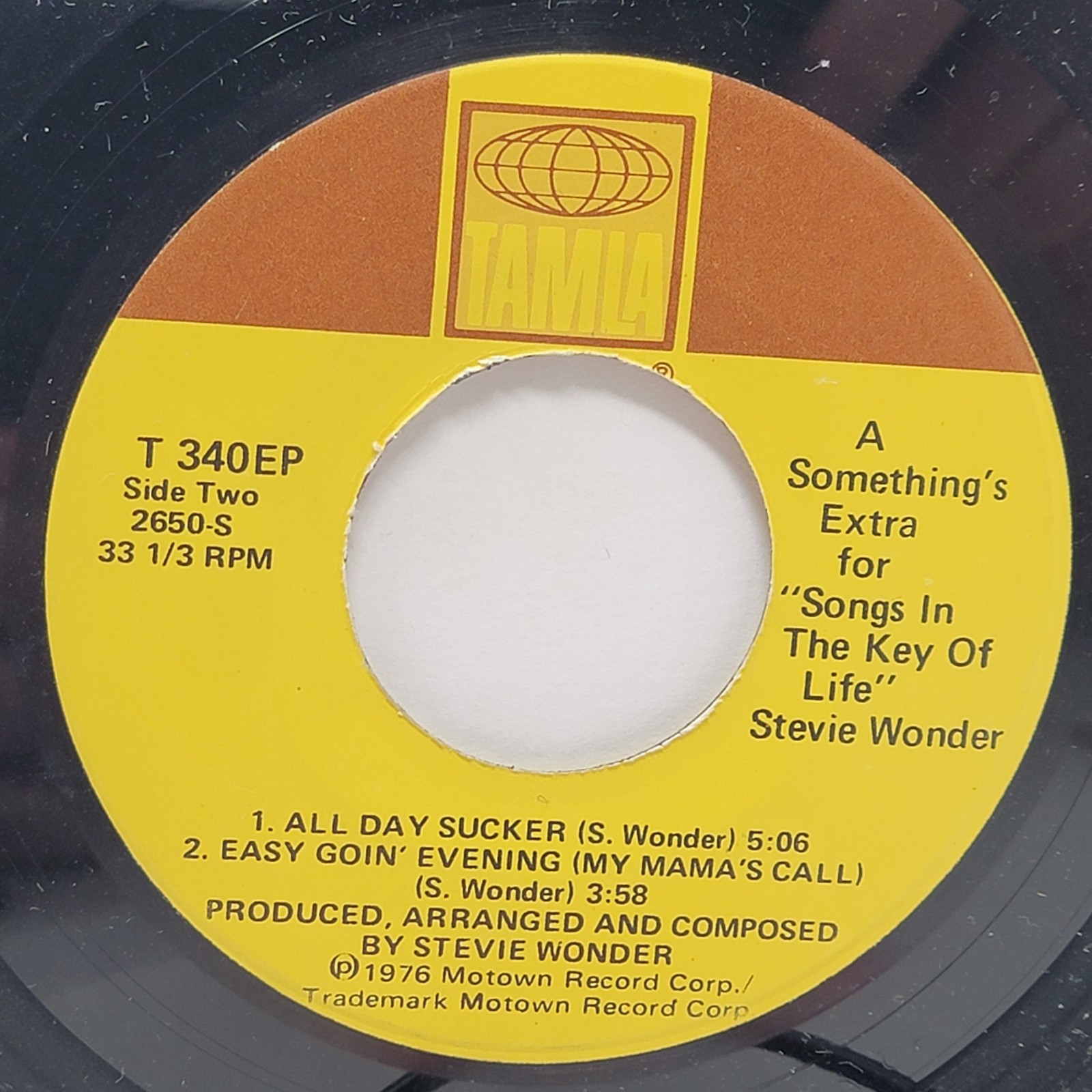 side text Stevie Wonder A Something’s Extra ep 7″ 45rpm M- Vinyl Soul Record 45