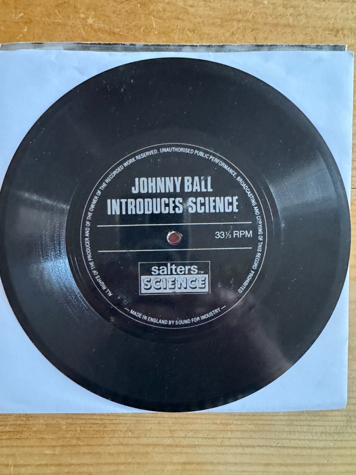 Johnny Ball – Introduces Science – 1981 UK spoken word Flexidisc
