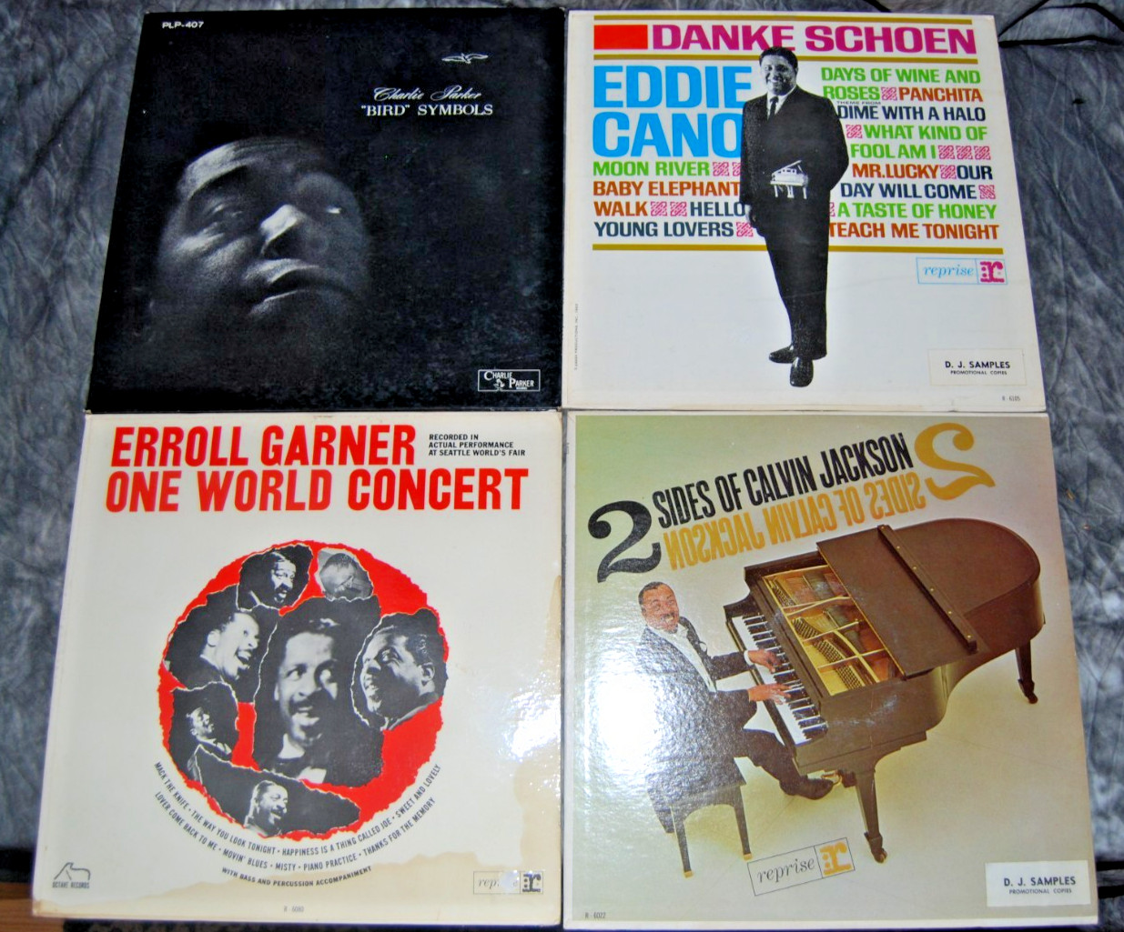 Lot of 4 Reprise Records White Label Promos, Classic Jazz & Soul, Charlie Parker