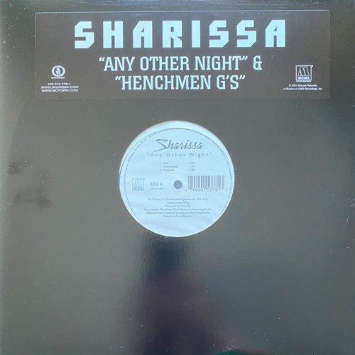 Sharissa, Any Other Night / Henchmen G’s, (12″, Single), NM or M-, 4023472731