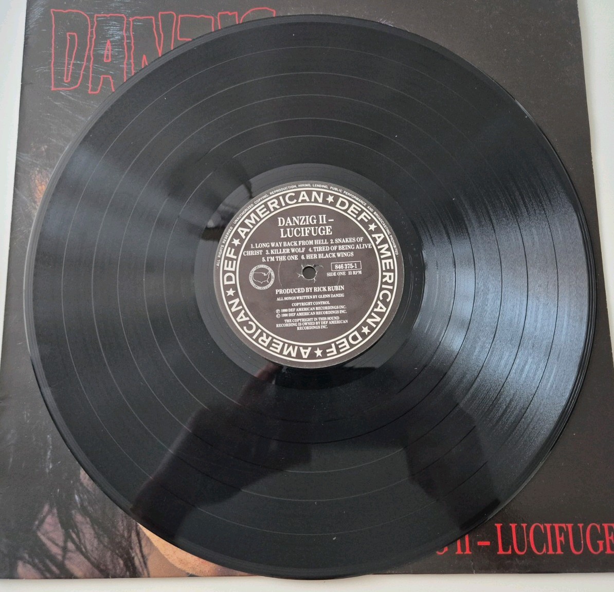 Danzig Danzig II – Lucifuge original 1990 UK vinyl LP Def American