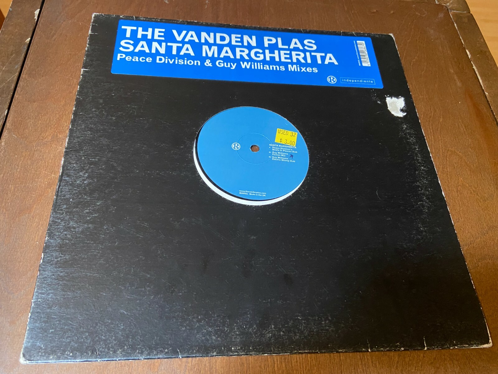 The Vanden Plas~Santa Margherita~VG+ 12″ SINGLE~UK~Electro House Tribal DJ EDM