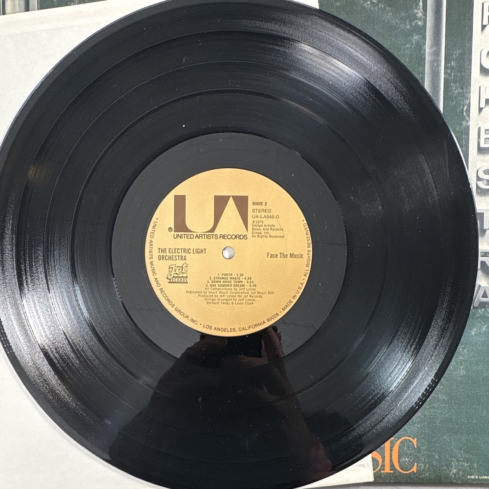 Electric Light Orchestra Face The Music LP Vinyl United Artists UA-LA546-G 1975