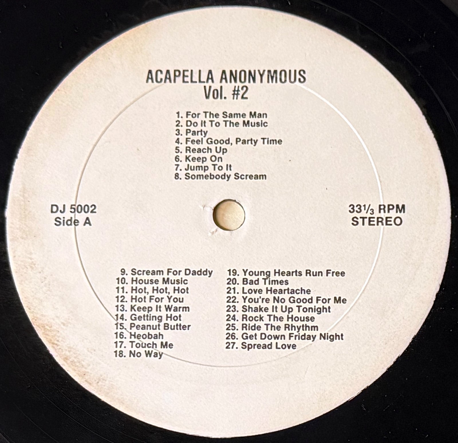 ACAPELLA ANONYMOUS Vol 2 ~ VINYL LP DJ Tool Scratching Turntablism 42 pieces 80s