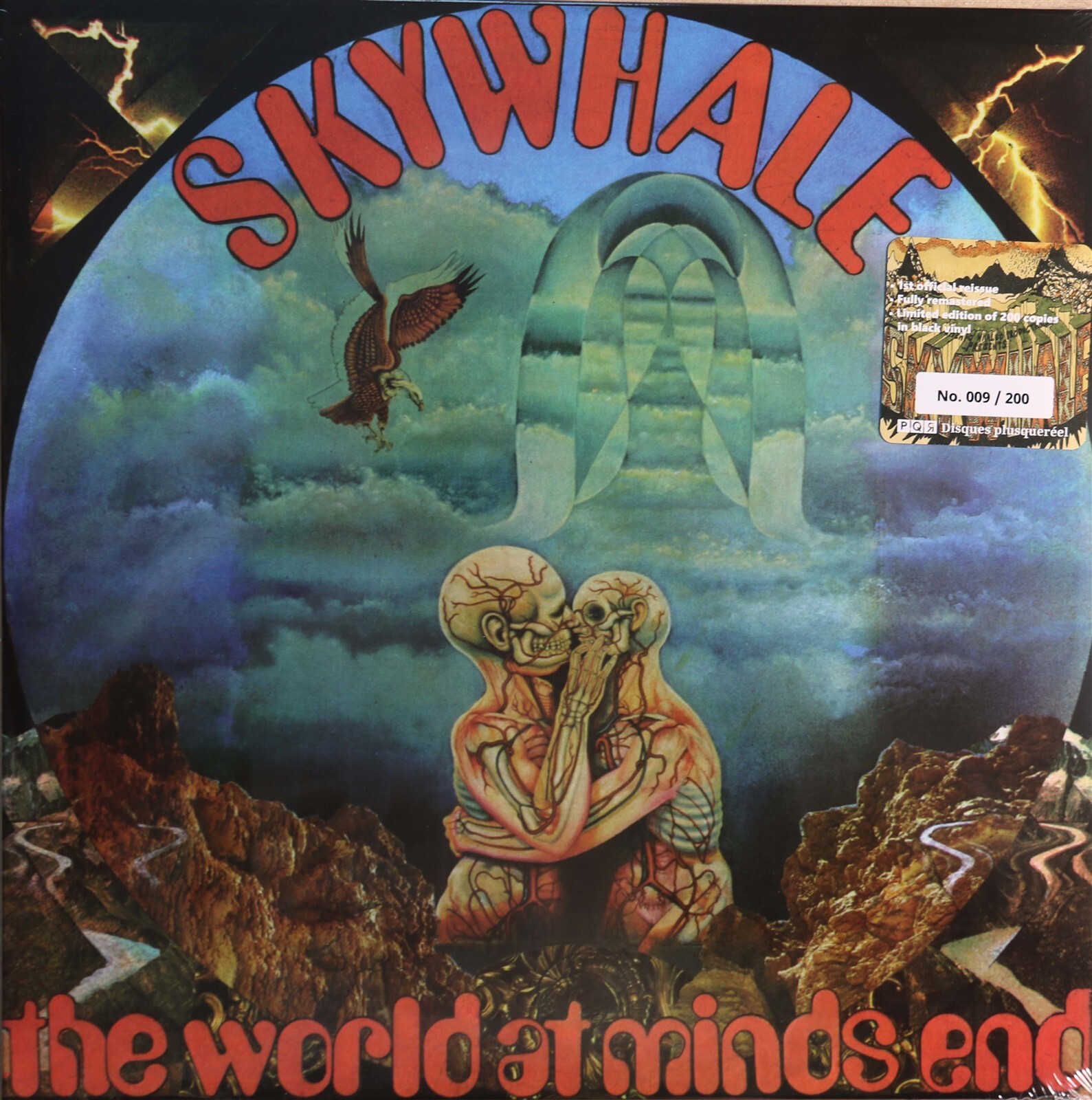 Skywhale-The Worlds At Minds End UK jazz prog lp reissue 200 pressed splatter