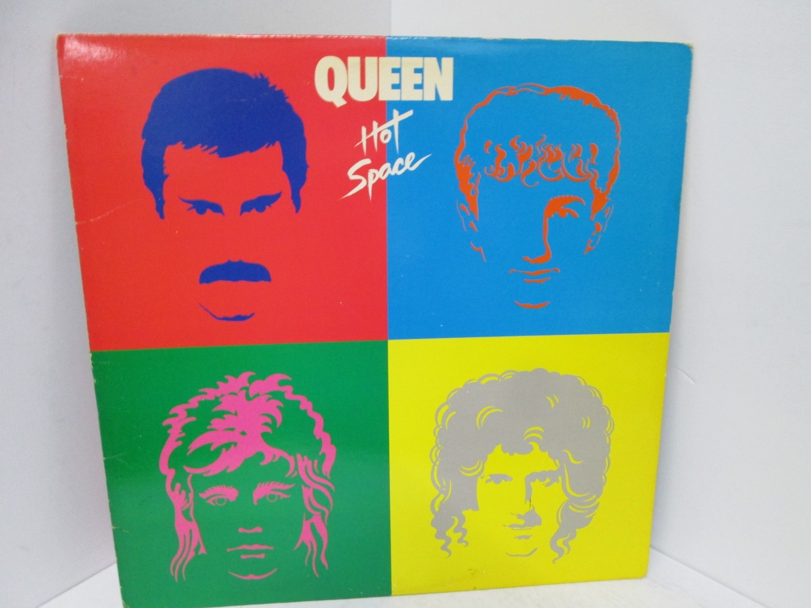 Queen- Hot Space 1982 Elektra E1-60128 1A/1B T1 Vinyl lp EX/VG+