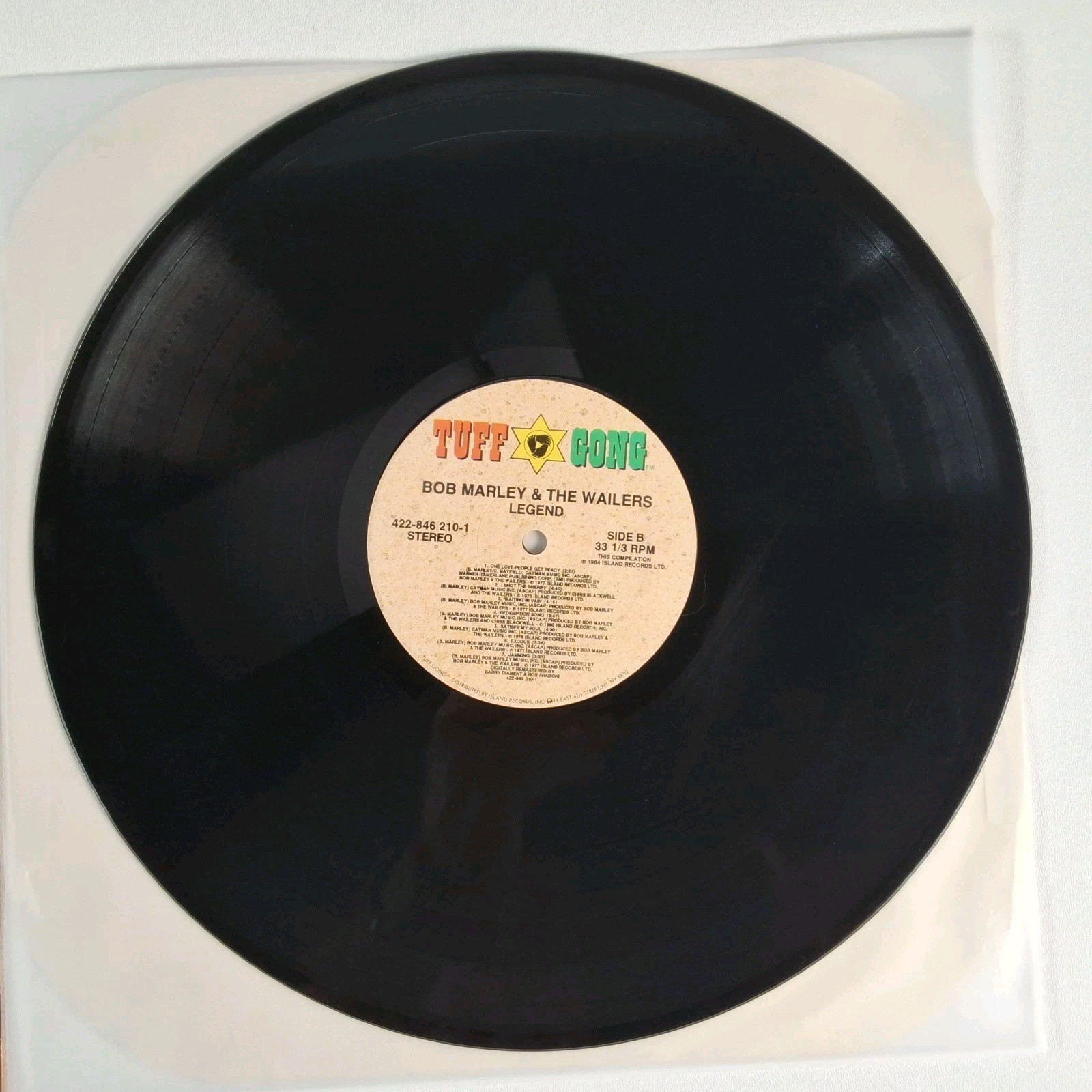 Bob Marley & The Wailers Legend Reggae Album Vinyl LP Island Tuff Gong 1984