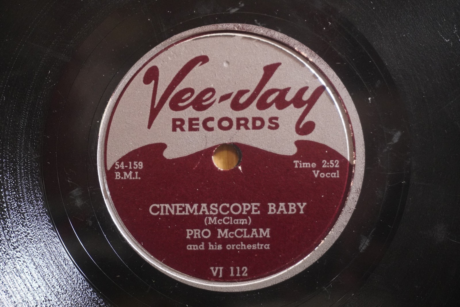 Pro McClam RnB Blues 78 Cinemascope Baby bw Please Leave Her Alone on Vee Jay